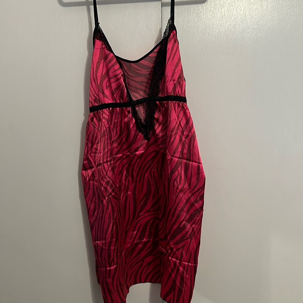 New red and black lingerie